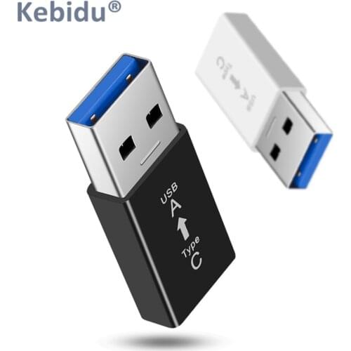 Kebidu USB C Adapter USB 3.0 Male to USB 3.1 Type C Female Type-C Adapter for PC Laptop Xiaomi Car Phone Charging USB Adapter