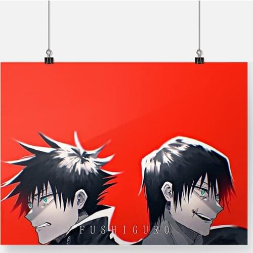 Toji and Megumi Fushiguro Jujutsu Kaisen Anime Poster Wall Art Print Picture Living Room Home Decor Painting Decoration Canvas