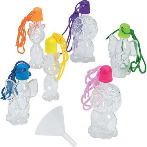 Free shipping Plastic bottles for Kids sand art empty bottle different designs mixed, sand art kids toy