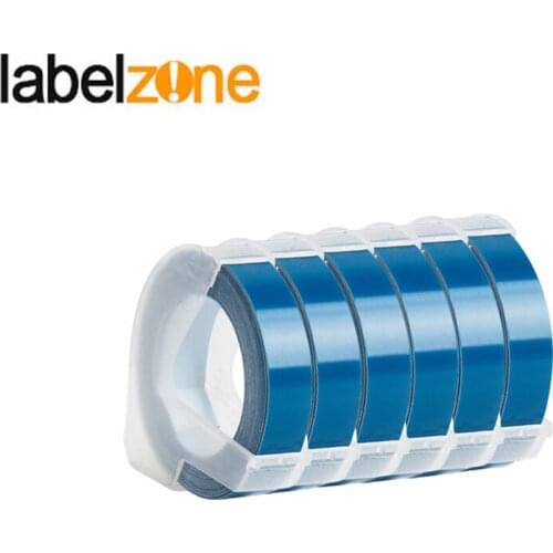 Every 6 Rolls Dymo 9mm*3m Embossing Label Tape Compatible Dymo 1610 Manual Label Machine for Motex E101 Label Makers Ribbon