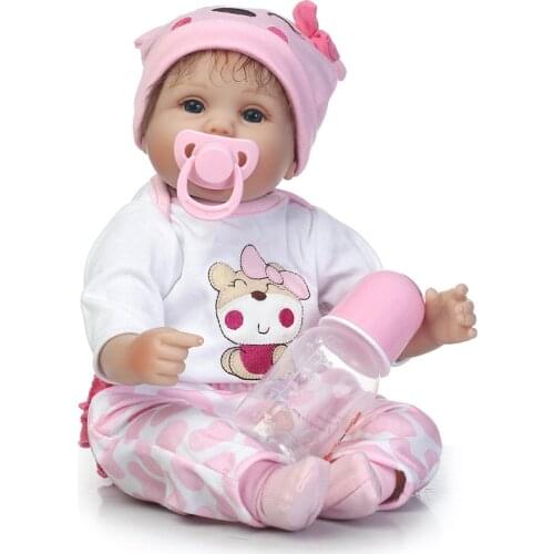 Reborn silicone baby dolls 18"40cm bebe alive reborn menina bonecas NPK baby reborn BJD doll creative child toy dolls