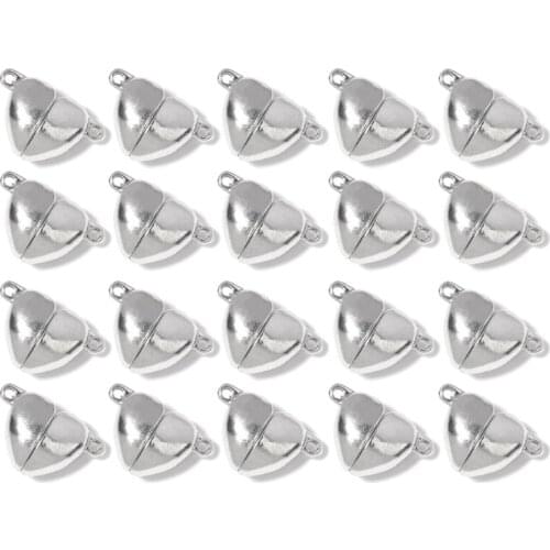 667E 20 Pcs Cute Magnetic Clasps for Jewelry Bracelet Necklace Making Couple Accessories Pendants Gifts for Lover Friends