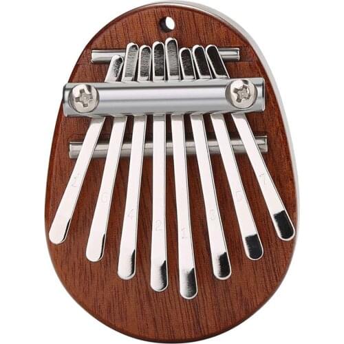 Mini 8 Key Mini Kalimba Exquisite Finger Thumb Piano Marimba Musical Good Accessory Pendant Gift
