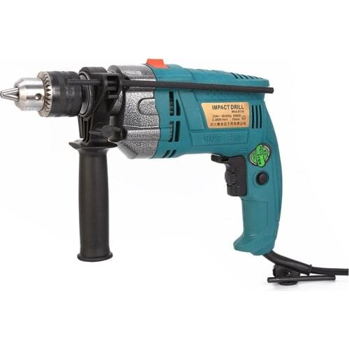 Multi-function aluminum head impact electric drill portable hardware tool household hand electric drill combination tool set