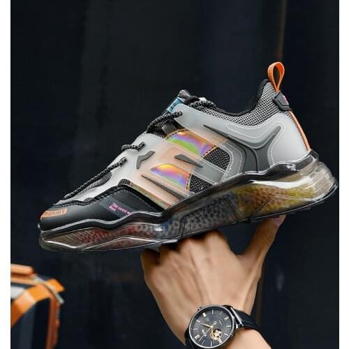 Fashion Men Daddy Running Shoes Breathable Sneakers Antiskid Hard-wearing Jogging Shoes Outdoor Walking Sports Shoes Zapatillas