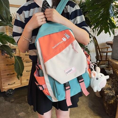 Fashion Backpack Canvas Women Backpack Anti-theft Shoulder Bag New School Bag For Teenager Girls School Backapck Female