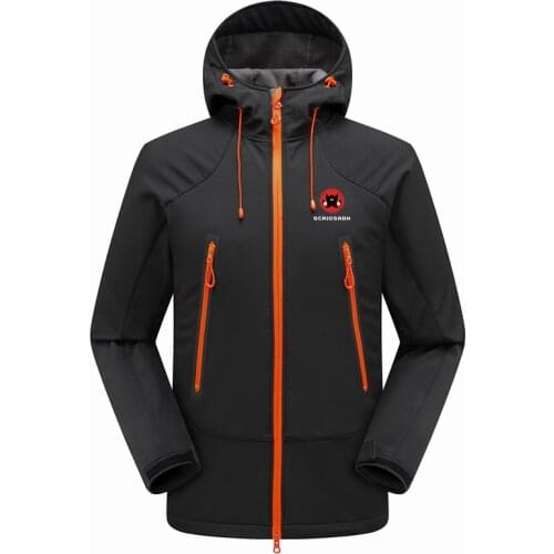 SCRIOSADH Mens Spring Outdoor Jacket Soft Shell Fishing Waterproof Jacket Hiking Fleece Thermal Windbreaker Men Ski Outerwear