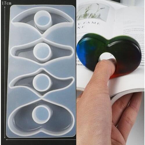 Bookmark Folder Finger Music Folder Silicone Mold for DIY Mould Making Epoxy Resin Jewelry DIY Craft Silicone Transparent Mold