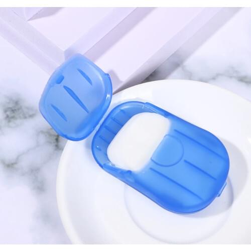 Portable Disposable Soap Paper Flakes Washing Cleaning Hand Bath Travel Scented Mini Slice Sheets for Kitchen Toilet Outdoor