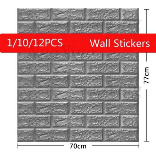 Self-adhesive wallpaper industrial wind 3D three-dimensional wall stickers retro cultural brick shop wall renovation waterproof