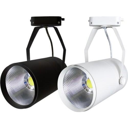 LED track light 12W 15W 20W 30W AC85-265V, COB spotlight, clothing store background wall track lighting