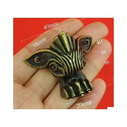 49mm*40mm zinc alloy Corner Protector Hardware Antique wine box Wrap angle Decorative box corners Metal corner