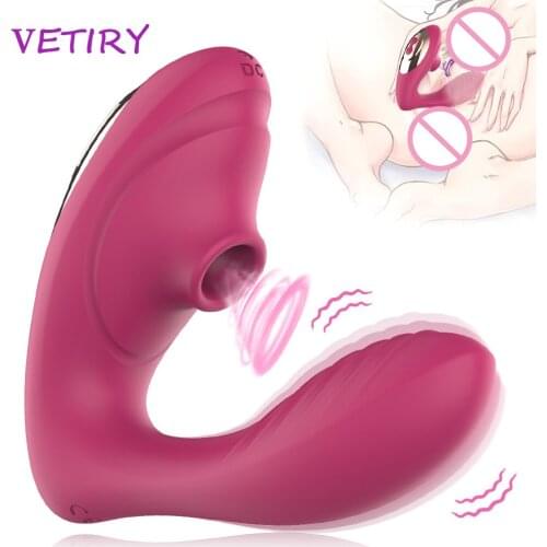 Vibrators For Women Masturbation Oral Suction Dildo Vibrator 10 Speeds G Spot Silicone Anal Vagina Clitoris Stimulator Sex Shop