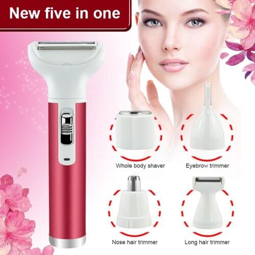Ladies Shaver 5 In1 Epilator Charging Stripper Multifunctional Electric Body Hair Removal Eyebrow Repair Stripper Body Beauty