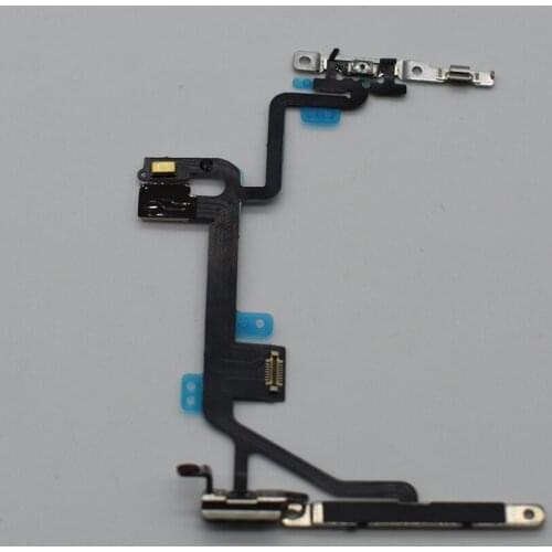 20pcs High quality New For iPhone 8 8G Power switch on off Volume Mute Button flex Cable with Metal Bracket Assembly