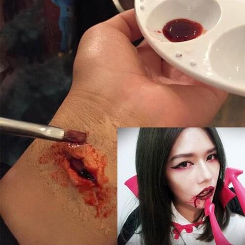 15ML Artificial Blood Halloween Cosplay Simulation Blood Makeup Props For Masquerade Movie Maquiagem Henna Makeup Maquillaje