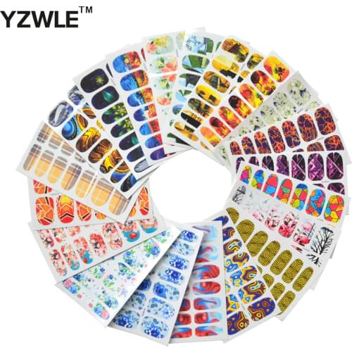 ZKO 20 Sheets 10.5cm x 6cm DIY Nail Art Decals Water Transfer Printing Stickers For Nails