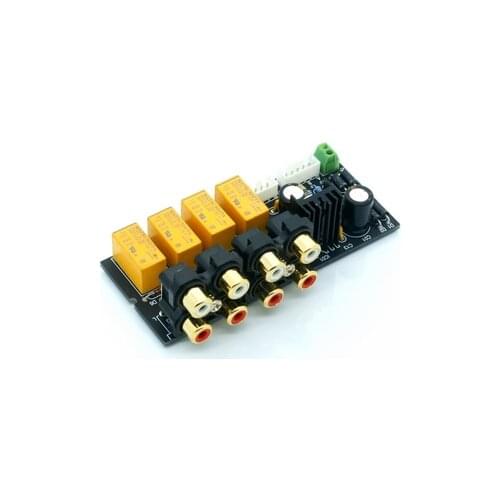 AC (AC) 12-15V 4-Channel Stereo Audio Signal Selection Board 98 * 42mm