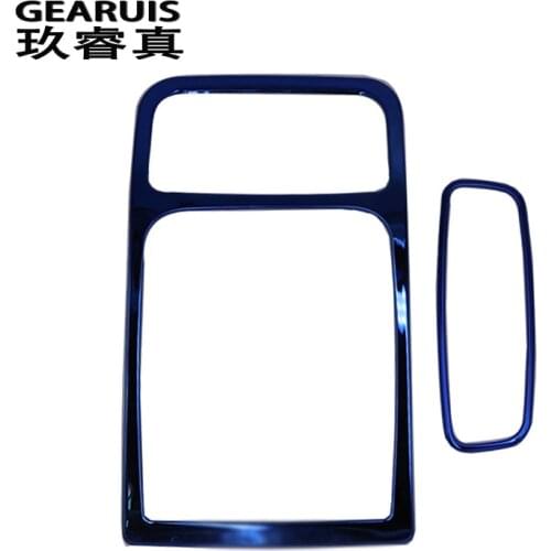 Car styling Interior molding Car Roof Reading Lamp frame decoration Blue Stainless Steel Dome Light trim panel For Audi A3 8V Q3