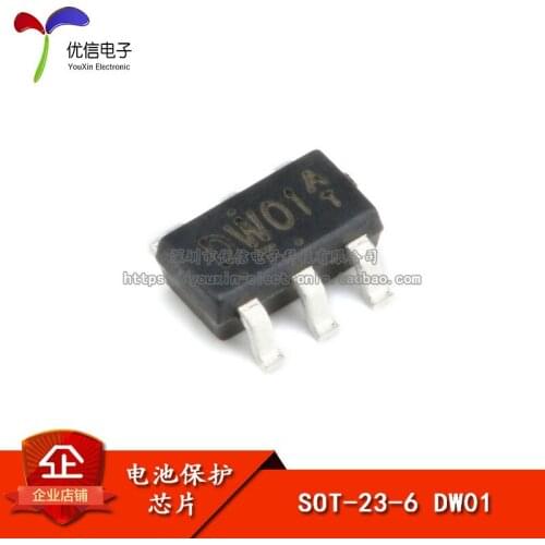 Chip DW01 lithium battery protection IC MOS tube SOT23-6