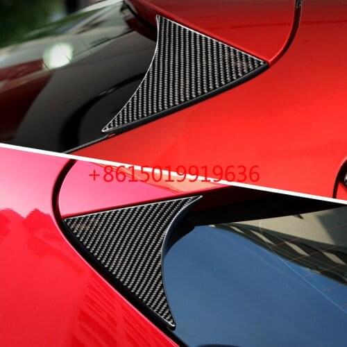 For mazda 3 Axela 14-17 modified rear triangle decorative protective patch with carbon fiber tail sticker