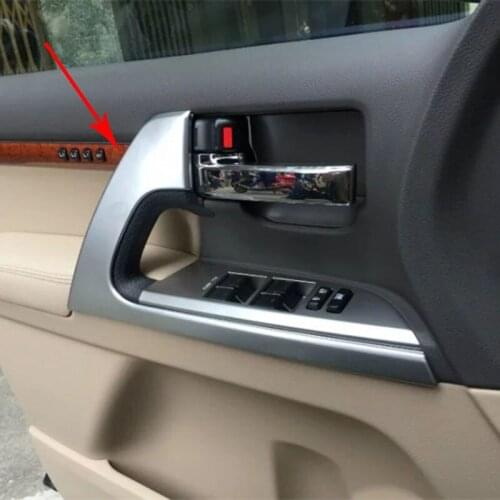 For Toyota Land Cruiser J200 2016 2017 4pcs/set ABS Chrome Car Interior Door Handles Cover Trim Accessories Auto styling