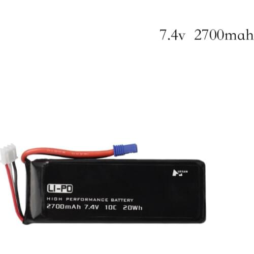 7.4V 2700mAh lipo battery 10C Original for Hubson H501W H501S H501C 20WH For RC Qaudcopter Drone Parts 2s 7.4 v 2700 mah Battery