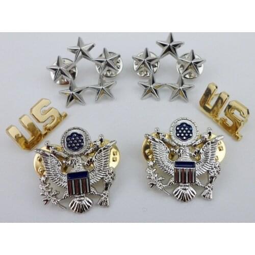 FIVE-STAR GENERAL OF THE AIR FORCE INSIGNIA USAF COLLAR METAL BADGE US LAPEL PIN - World military Store
