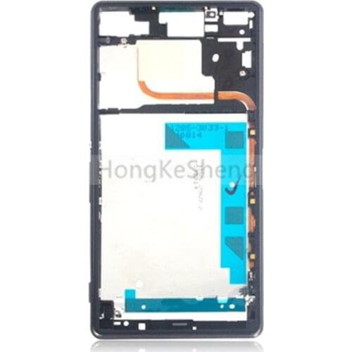 OEM Middle Frame with Buttons Plug LCD Front Housing Frame for Sony Xperia Z3 D6653 D6603 S0L26 Z3 Dual L55T L55U D6633 D6683