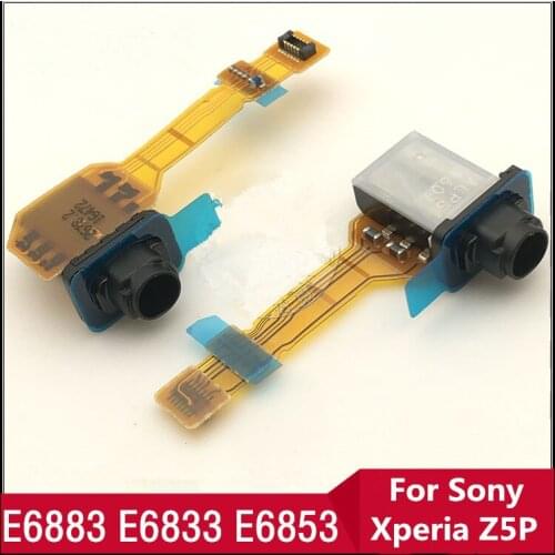 Original Earphone Jack For Sony Xperia Z5Plus Z5Premium Z5P E6883 E6833 E6853 Headphone Jack Audio Flex Cable Replacement Parts