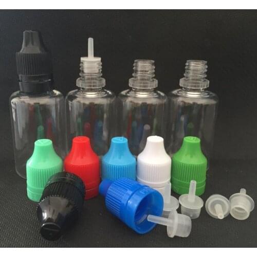 30ml PET Clear Eye Liquid Dropper Bottle Empty Plastic Bottles With Long Thin Tip And Childproof Cap lin3298