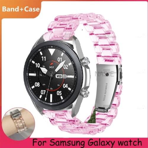 20mm/22mm band for Samsung Galaxy watch 3/active 2/46mm/42mm/Gear S3 Adjustable Transparent Huawei watch GT/2/2e/Pro strap