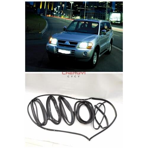 Door Rubber Seal Doorpost Rubber Strip for Mitsubishi Pajero Montero V73W V77W V93W V97W MR437145 MR437146 MR437161 MR437162