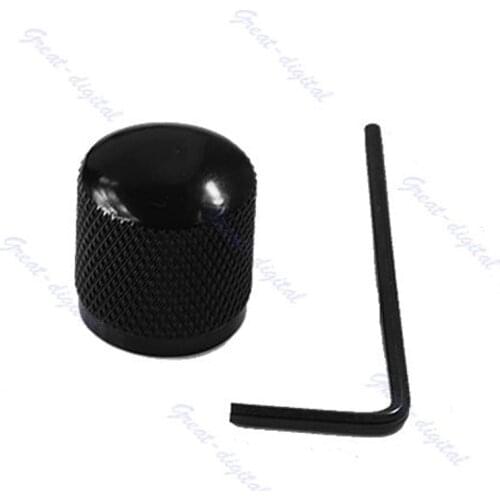 Knob Button Tone Volume Control Dome Knob For TL LP Guitar Bass Parts Metal Black Accessories