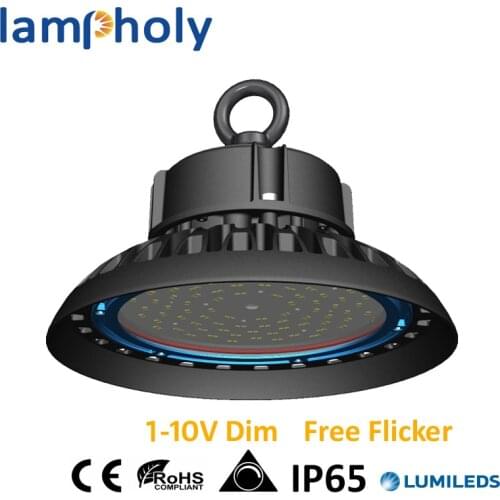 160LM/W high brightness 150W led high bay lamp IP65 waterproof dimming function led workshop lamp suspending led lamp 5700Kwhite