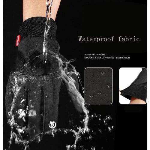 Warm Winter Gloves Motorcycle Scooter Gloves Sports Waterproof Nonslip Gloves Cycling Gloves Touch Screen Riding MTB Bike Gloves