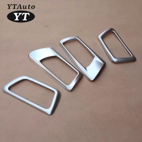 For TOYOTA Camry 2015 4pcs/lots Door inner Handle Trim Window Control Panel Trim Bowl Cover Decoration Box Ring YT-71011