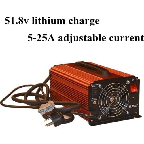14S 51.8V 25A Charger Li Ion Battery 5A 6A 8A 9A 10A 12A 15A 20A Adjustable Current Smart Charger 58.8V Lithium Lead Acid