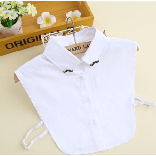 2020 Women Shirt White Fake Collar Ladies Sweater Blouse Detachable Lapel Necklace Collars False Collars Clothes Accessories