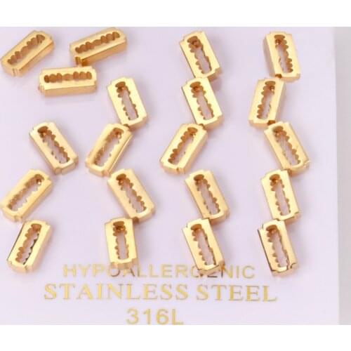 10 Pairs Hollow Out Geometric Earrings Stainless Steel Gold Color Fashion Women/Men Punk Ear Stud for Gift Jewelry Accessories