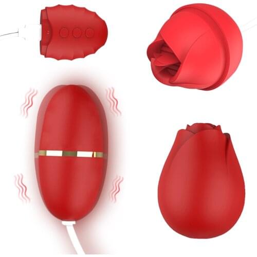 10 Speeds Tongue Oral Licking Vibrators USB Vibrating Egg G-spot Vagina Massage Clitoris Stimulator Sex Toys For Women Sex Shop