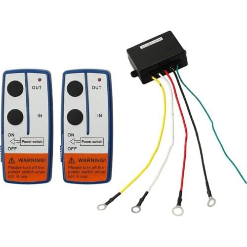 12V Recovery Wireless Winch Remote Control 2 Handset Switch For JEEP ATV SUV