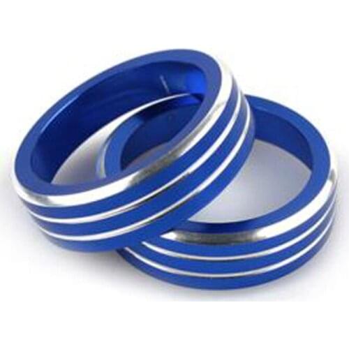 2pcs/set Air Conditioning Climate Control Knob Ring Covers Suitable For Nissan Rogue X-Trail 2014-2018