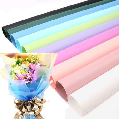 20pcs/lot Flower Packaging Paper Matte surface Transparent Packaging Material Paper Bouquet Florist Supplies Gift Wrapping Paper