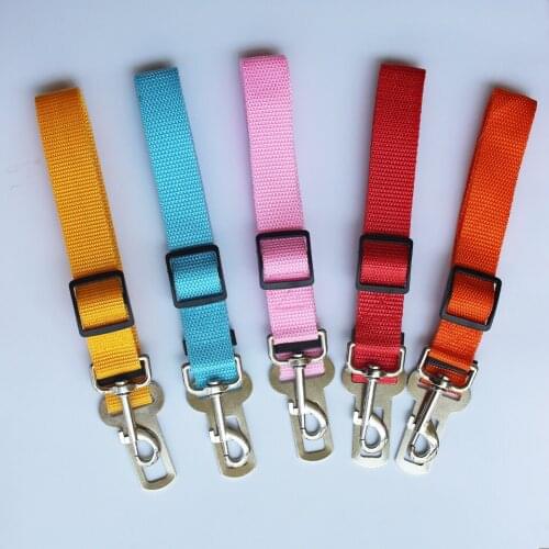 2020 New for Small Medium Dogs Travel Clip Pet Supplies Pet Dog Cat Car Seat Belt Adjustable Harness Seatbelt Lead Leash