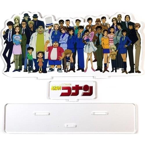Detective Conan group acrylic standee figurines desk decoration cake topper anime Shinichi Ran Kogorou Hiroshi Ai Heij