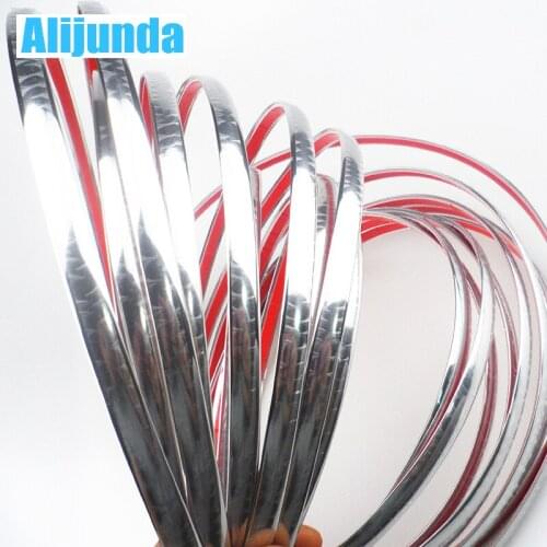 10mmx15m DIY Car Sticker Chrome Strip for SEAT Ibiza Leon Toledo Arosa Alhambra Exeo FR Supercopa Mii Altea Cordoba cupra concep