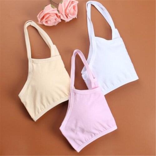 3pcs/set Bras for Girls Teenage Bra for Teens Cotton Children Lingerie Brassiere Clothing Bras for Girls 8-14 Years Old Teen Bra