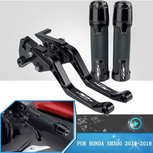For Honda SH300 SH 300 2013 2014 2015 2016 2017 2018 Motorcycle Accessories CNC Clutch Brake Lever Handle Grip Adjustable Levers