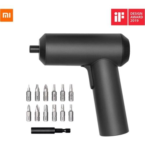 2019 Xiaomi Mijia Electric Screwdriver With 12Pcs S2 Screw Bits 3.6V 2000mah Cordless Rechargeable Electric Screwdriver In Stock